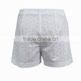 Girls Fashion China Direct Factory White Crochet Shorts thumbnail-2