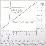 Kearing Durable Plastic Square Military Scale Protractor 1: 25000 & 1: 50000 # KMP-4 thumbnail-6