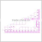 Kearing High Quality Sandwich Line Scale Rulers 1:4 Plastic Rulers for Japan Market #851401 thumbnail-2