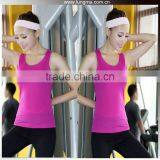 Wholesale Yoga Wear Ladies Gym Compression Stringer Vest Crop Top Women thumbnail-1