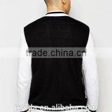 Black Baseball Jacket, Sports Wears Men, Garment OEM thumbnail-3
