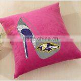 100% cotton stylish design rhinestone pillow case