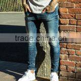 Bleach Wash Denim Jeans, Skinny Jean Trousers for Man thumbnail-2