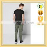 Army Green Tracksuits Bottom 100% Cotton Fleece Joggers With Pockets thumbnail-2