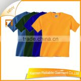 2016 yellow plain t-shirts for children with good quality