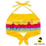 New Model Children Colorful Ruffle Separable Rainbow Little Girl Cake Dress Swimwear Beach Mini Skirt thumbnail-2