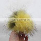 Myfur China Hot Selling High Quality New Dyed Raccoon Fur Balls thumbnail-3