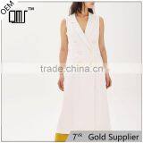 Chic-smart Ivory Sleeveless Western Longline Kurti With Jacket Designs thumbnail-1