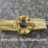 Kids Girl Flower Raglan Hairwear Persnickety Remake Cotton Bowknot Baby Girl Headbands Children Button Hairband Wholesale 2016 thumbnail-2