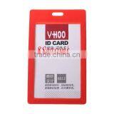 Red Vertical Polyvinylchlorid ID Cards Badges Holders 10.9cm X6.7cm thumbnail-1