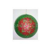 Green Indoor Personalized Christmas Decoration Balls With Snowflake Design thumbnail-1