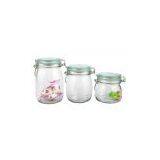 Large Clear Glass Jars With Flip Tops thumbnail-2