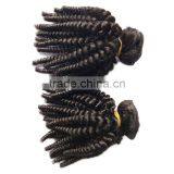 Malaysia Virgin Jerry Curly Weave Extensions Human Hair 100% Unprocessed Remy Jerry Curly Hair Weft thumbnail-3