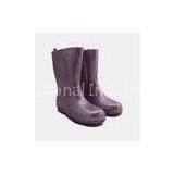 PVC Childrens Rain Boots , Dark Purple Simple Size 1 Insole 18cm