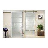 Clear Float Durable Tempered Glass , Silkscreen Frosted Tempered Shower Glass Doors thumbnail-1