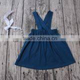 2017 Wholesale Kids Clothing Plain Solid T-shirts Match Suspender Dress Custom Design Baby Clothes thumbnail-4