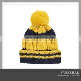 fashion acrylic knit pom custom baby beanie hats