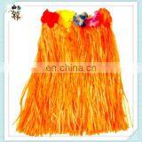 Cheap Party Rainbow Colors Sexy Hawaiian Hula Grass Skirts HPC-0998 thumbnail-5
