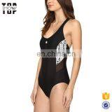 China Suppliers High Cut Leg Front Zip Swimwear One Piece Woman thumbnail-2