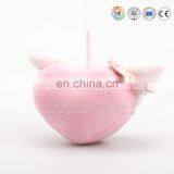 Chinese ICTI Factory Peach Heart With Wings Keychain Toy Stuffed Heart Toy Can Pass ASTM/CPSIA/EN71 thumbnail-3