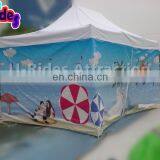 White Color Steel Frame Folding Tent With Printing thumbnail-2