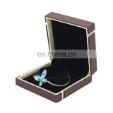 China handmade double colour stitching jewelry gift box set jewelry packaging box