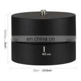 PULUZ 360 Degrees Panning Rotation 120 Minutes Time Lapse Stabilizer Tripod Head Adapter thumbnail-5