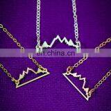Traveler Jewelry Wholesale Silver/gold/rose Gold Northwest Mountain Charm for Lover Gift