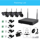 NVR Otdoor Weatherproof IP Camera Sricam 720P HD Wireless Security Camera System 4CH+4Ccameras thumbnail-5