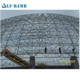 Prefabricated Light Steel Space Frame Structure Dome Roof Coal Storage Shed Building