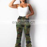 2020 Women Fall Clothing Ladies Denim Jeans High Waist Jeans Pleated Stacked Jeans Pants Trousers Piled Pencil Denim Pants thumbnail-4