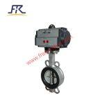Wafer Type Lugged Ductile Iron/Wcb/Stainless Steel Solenoid Pneumatic Actuator EPDM Lined Industrial Control Butterfly Water Valve thumbnail-2
