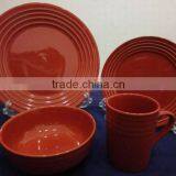 2016 New 16pcs Embossed Stoneware Dinnerware Set With Low Price thumbnail-4