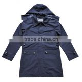 Garment factory polyester men trench coat long