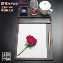 Meeting Clipboard Legal Size Leather Documents Notepad Holder with Pen Holder