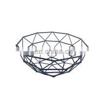Kitchen Food Holder Decorative Gift Bedroom Wardrobe Storage Bamboo Framing Fruit Basket Wire Metal Basket thumbnail-4