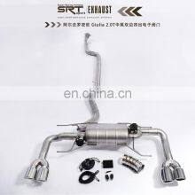Car Exhaust for Alfa Romeo Giulia Stainless Steel Pipes Catback With Quad Double Tip thumbnail-2