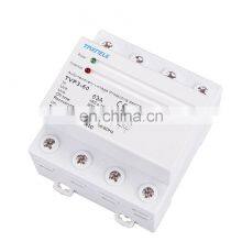 60A 63A 380V Three Phase Din Rail Automatic Recovery Reconnect Over Voltage Under Voltage Three Phase Voltage Protector thumbnail-2