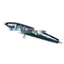 90g Abalone Pencil Wooden Topwater Fishing Lure 2020 Hand Made Abalone Lure thumbnail-3