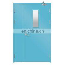 Commercial Fireproof One Hour Two Hours Double Leaf Fire Rated Steel Door for Hospital Seals