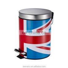 0.8 Gallon 1.3 Gallon 3.2 Gallon European Look Soft Closing Fingerprint-proof Foot Step Pedal Novelty Trash Can thumbnail-1