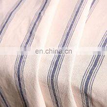 Stock Yarn Dyed Fabric Cotton Linen Blended Stripe Fabric Dress Skirt Fabric
