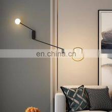 Nordic Restaurant Long Pole Wall Lamp Modern Living Room Background Wall Light Long Arm LED Reading Lamp thumbnail-5