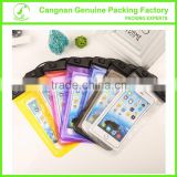 Best sell!!! high quality soft mobile phone waterproof pouch for underwater sports