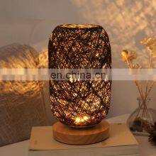 Unique Hot Sale Boho Rattan Style Table Lamp Decorative Kid's Room Bedroom LivingRoom Vietnam Manufacturer thumbnail-5