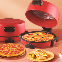 Home Pizza Maker Non-stick Baking Pan Heated on Both Sides 40cm Diameter Large Capacity Pizza Maker（Wechat:13510231336） thumbnail-2