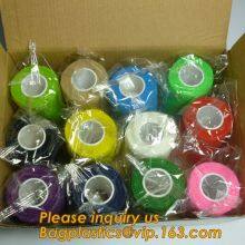 Bandage Hot Selling Self Adhesive Sports Tape First Aid Supplies Wrist Ankle Colored Medical Gauze Bandage thumbnail-5