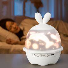 Lucky Rabbit Projector Lamp HD Film Pattern Rotating Night Lights Mini Led Desk Lamp Brightness Adjustable Ambient Bed Lights thumbnail-2