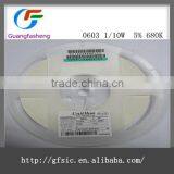 (Resistor Supply) RMCF0603JT680K SMD Resistor 680K OHM 5% 1/10W 0603 thumbnail-1