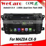 Wecaro Android 4.4.4 navigation system 8" 1024 * 600 for nissan qashqai dvd player android wheel steering control 2014 2015